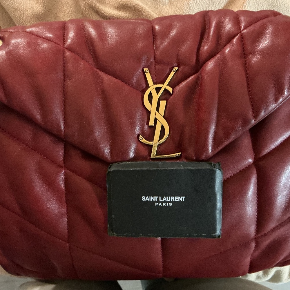 Saint Laurent Toy Puffer Shoulder Bag in Quilted Leather
